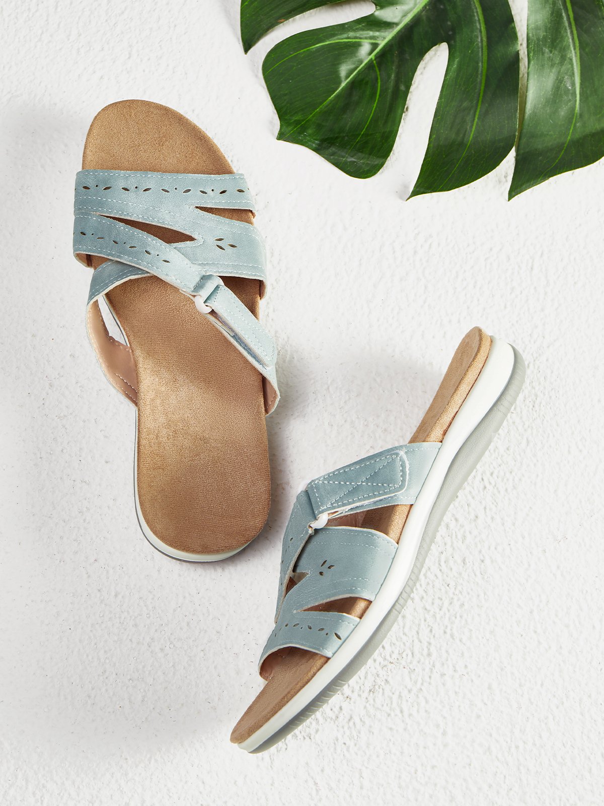 Mulheres Confortável Feito à mão Simples Chinelo
