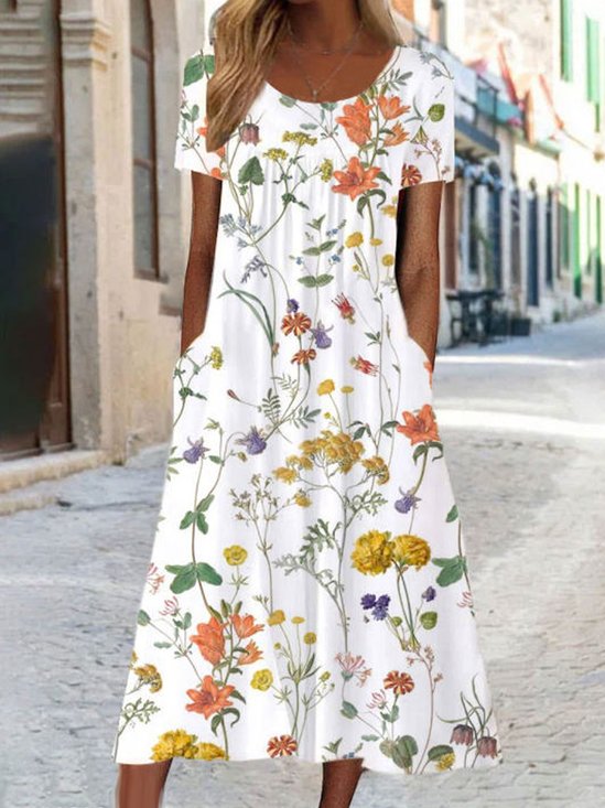 Casual Jersey Solto Vestido