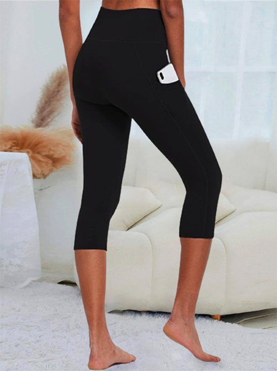 Bolsos Casual Simples Capri Leggings