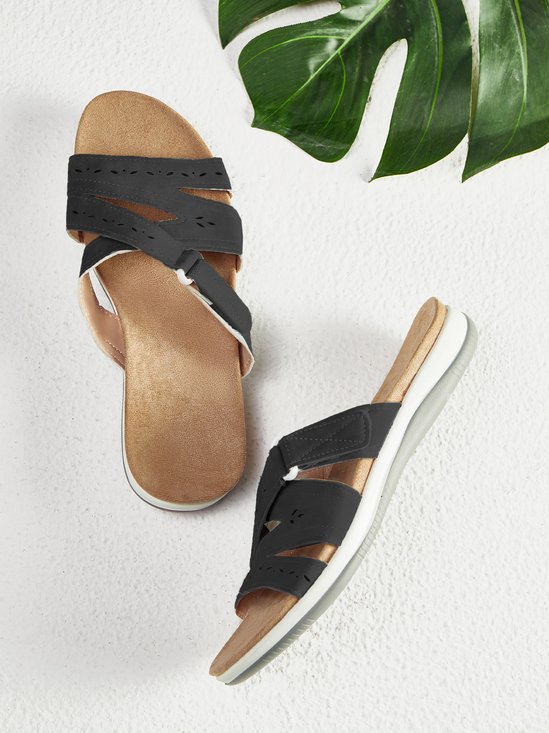Mulheres Confortável Feito à mão Simples Chinelo