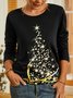 Natal Árvore Pescoço tripulação Camisa