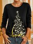 Natal Árvore Pescoço tripulação Camisa
