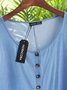 Casual Jeans Simples Jeans Vestido