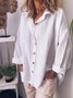 Mulher Casual Solto Camisa Topo Túnica Blusa
