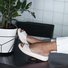 Mulheres moda Footbed Dedo Espreitadela Slip-On Deslizar Sandálias