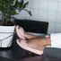 Mulheres moda Footbed Dedo Espreitadela Slip-On Deslizar Sandálias