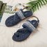 Mulher Pu Sandálias Casual Faixa elástica Sapatos