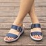 Mulher Senhoras Slip-On Sandália Sapatos