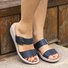 Mulher Senhoras Slip-On Sandália Sapatos