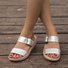 Mulher Senhoras Slip-On Sandália Sapatos