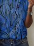 Pescoço tripulação Manga Curta Casual Camisa