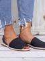 Verão Dedo Espreitadela Jeans Sandálias Slip-On Praia Sandálias