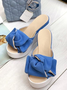Mulher Casual Flor Cunha Sandália Sapatos