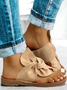 Mulher Casual Diário Confortável Slip-On Sandálias