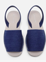 Verão Dedo Espreitadela Jeans Sandálias Slip-On Praia Sandálias