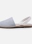Verão Dedo Espreitadela Jeans Sandálias Slip-On Praia Sandálias
