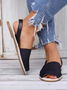 Verão Dedo Espreitadela Jeans Sandálias Slip-On Praia Sandálias