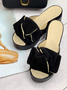 Mulher Casual Flor Cunha Sandália Sapatos
