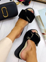 Mulher Casual Flor Cunha Sandália Sapatos