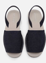 Verão Dedo Espreitadela Jeans Sandálias Slip-On Praia Sandálias