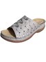 Rebite elétrico Bordado Oco Confortável Chinelo
