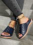 Rebite elétrico Bordado Oco Confortável Chinelo