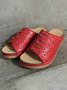 Rebite elétrico Bordado Oco Confortável Chinelo