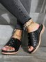 Rebite elétrico Bordado Oco Confortável Chinelo
