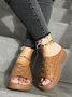 Rebite elétrico Bordado Oco Confortável Chinelo