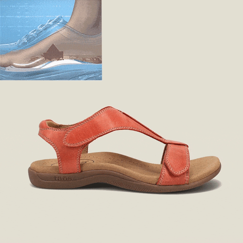 Rétro Cor sólida Casual Velcro Portátil Sandálias