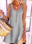 Casual Jeans Simples Jeans Vestido