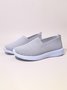 Grande Tamanho Respirável Slip-On Esporte Sapatilhas