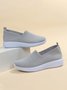 Grande Tamanho Respirável Slip-On Esporte Sapatilhas
