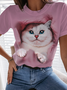 Pescoço tripulação Jersey Casual Camisa