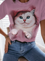 Pescoço tripulação Jersey Casual Camisa