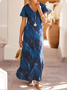 Gola  V Abstrato Casual Vestido