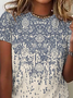 Étnico Solto Casual Jersey Camisa