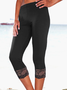 Simples Casual Renda Justa Leggings