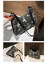Primavera Verão Bordado Floral Axilas Bolsa