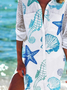 Outras Casual Marinho vida Solto Vestido