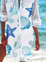 Outras Casual Marinho vida Solto Vestido