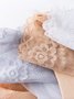 Renda Malha Floral Padrão Oco meias Cristal meias Diário Casual Acessórios
