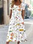 Casual Jersey Solto Vestido
