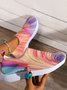 Respirável Cor Quadra Slip-On Flyknit Sapatilhas