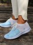 Estrela Cor Quadra Com cordões Frente Respirável Flyknit Corrida Sapatos