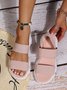 minimalista Slingback Alça Slip-On Esporte Sandálias