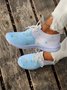 Estrela Cor Quadra Com cordões Frente Respirável Flyknit Corrida Sapatos