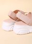 minimalista Slingback Alça Slip-On Esporte Sandálias
