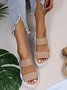 minimalista Slingback Alça Slip-On Esporte Sandálias