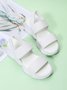 minimalista Slingback Alça Slip-On Esporte Sandálias